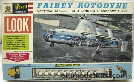 Revell 1/78 Fairey Rotodyne Cutaway Model with Full Interior, H185-198 plastic model kit